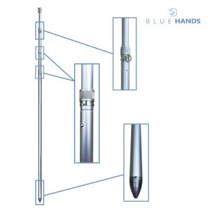 旗用 伸縮アルミポール 6m 4段伸縮 各種旗...の詳細画像3