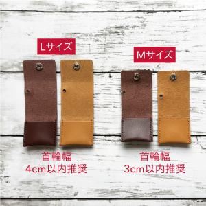 鑑札 ケース 迷子札 犬 革 鑑札入れ 鑑札ホ...の詳細画像3