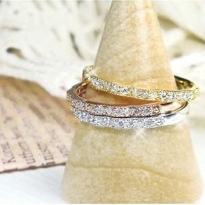 k18 ハート リング 地金 オープンハート K18 ゴールド YG PG WG 指輪