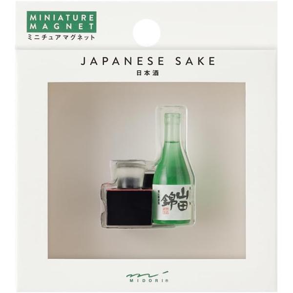 【送料無料】　郵便受届け　ミドリ 磁石 ミニ　マグネット 1個入   日本酒柄 43439006　お...