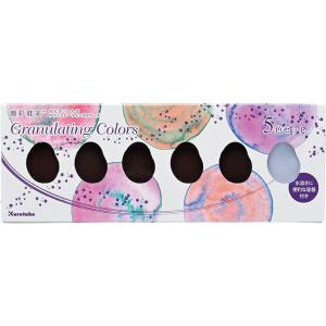 呉竹 絵の具 顔彩耽美 グラニュレーティングカラーズ 5色 MC20GN/5V　【全国送料無料】　郵...