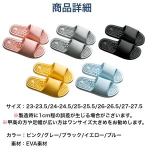 健康サンダル 健康スリッパ ツボ押し 足ツボマ...の詳細画像5