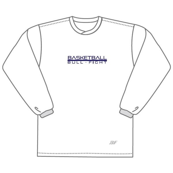 BF23LT1『1点限りネコポス可』 バスケットボール　ロングTシャツ　シンプルデザイン　メンズ　レ...