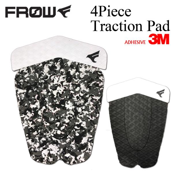 FROW 4P デッキパッド デッキパッチ トラクションパッド ブラック マーブル テール用 ショー...