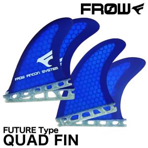 FROW ハニカムコア 青 フィン クアッド フューチャー FIN QUAD FUTURE ショート フィンキー付 サーフィン サーフボード 初心者 ビギナー