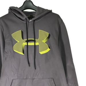 アンダーアーマー ビッグロゴ パーカー 裏起毛 2XL 古着 上品 48%割引