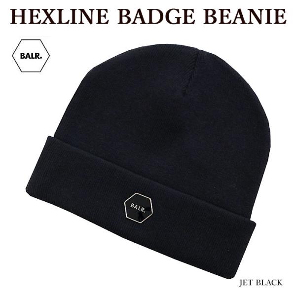ニット帽 BALR. ボーラー B6120 1009 HEXLINE BADGE BEANIE ビー...