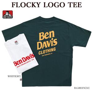半袖 Tシャツ BEN DAVIS ベンデイビス 24580011 FLOCKY LOGO TEE ロゴ プリント メンズ レディース｜bumpstore