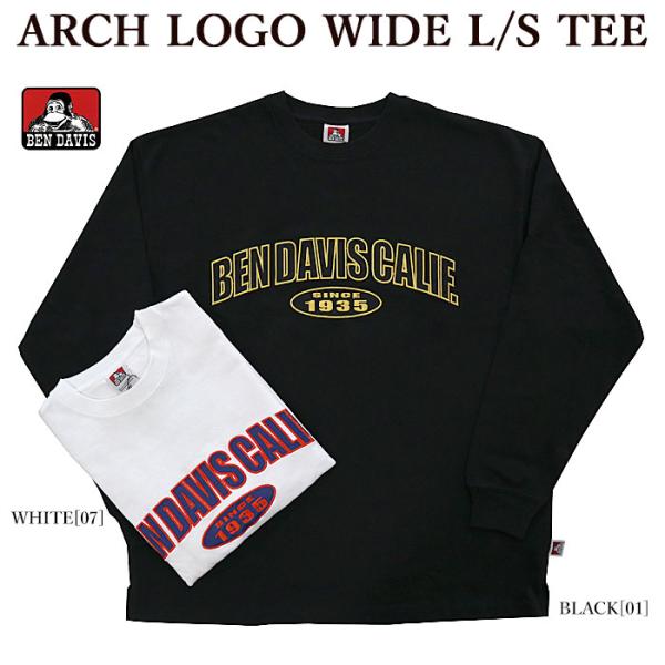 BEN DAVIS ベンデイビス 2780030 ARCH LOGO WIDE L/S TEE 長袖...