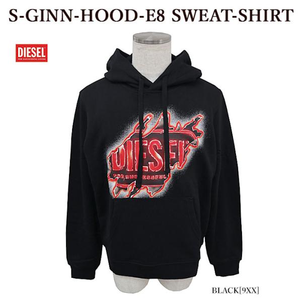 DIESEL ディーゼル A09829 0BAWT S-GINN-HOOD-E8 SWEAT-SHI...