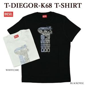 半袖Tシャツ DIESEL ディーゼル A12496 0GRAI T-DIEGOR-K68 T-SHIRT メタリックロゴ メンズ レディース【並行輸入品】｜bumpstore