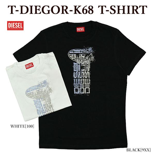 【店内全品ポイント5倍】半袖Tシャツ DIESEL ディーゼル A12496 0GRAI T-DIE...