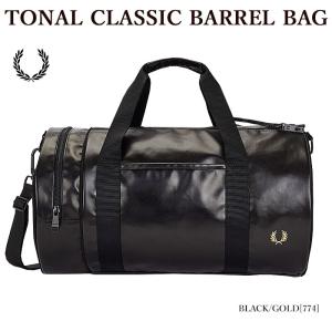 ボストンバッグ FRED PERRY フレッドペリー L7260 TONAL CLASSIC BARREL BAG ショルダーバッグ 2WAY メンズ レディース｜bumpstore