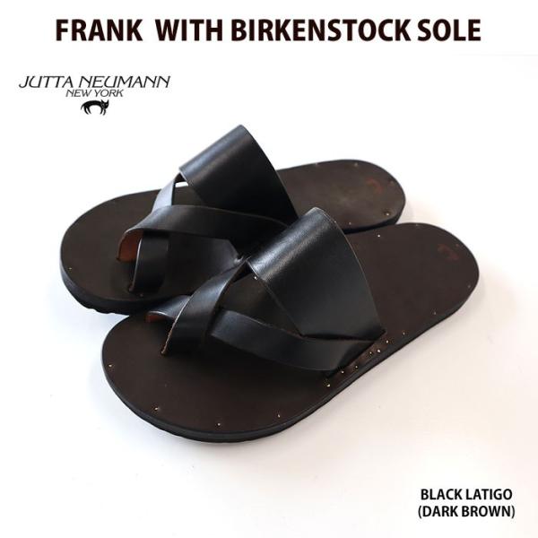 JUTTA NEUMANN FRANK WITH BIRKENSTOCK SOLE レザーサンダル ...