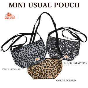 KELTY ケルティ 3259256423 MINI USUAL POUCH ミニユージュアルポーチ  ミニロゴ ショルダーポーチ アニマル柄 メンズ レディース｜bumpstore