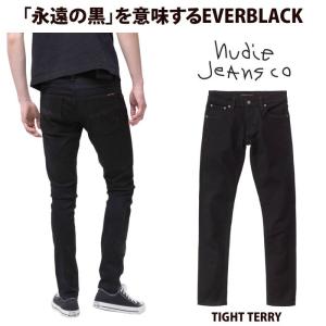 【店内全品ポイント5倍】Nudie Jeans ヌーディージーンズ 112569 TIGHT TERRY EVER BLACK L30 タイトテリー メンズ｜bumpstore