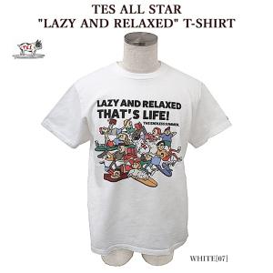 The Endless Summer エンドレスサマー 23574333 TES ALL STAR LAZY AND RELAXED T-SHIRT 半袖Tシャツ オールスター メンズ レディース｜bumpstore