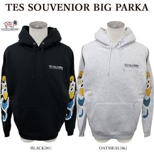 プルオーバー The Endless Summer エンドレスサマー 23774312 TES SOUVENIOR BIG PARKA スウェットパーカー ベトジャン 刺しゅう 裏起毛 メンズ レディース｜bumpstore