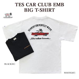 半袖 Tシャツ The Endless Summer エンドレスサマー 24574304 TES CAR CLUB EMB BIG T-SHIRT オーバーサイズ ビンテージ メンズ レディース｜bumpstore