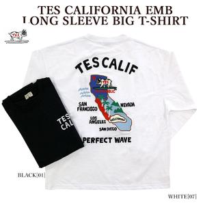 【処分SALE】長袖The Endless Summer エンドレスサマー 24774305 TES CALIFORNIA EMB LONG SLEEVE BIG T-SHIRT ロンT ビッグシルエット メンズ レディース