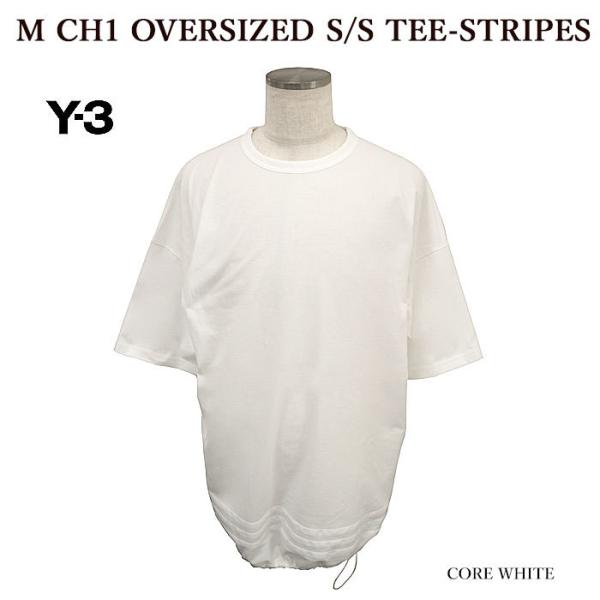 Y-3 HG6090 M CH1 OVERSIZED S/S TEE-STRIPES 半袖Tシャツ ...
