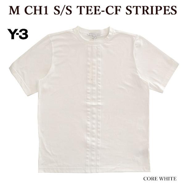 Y-3 ワイスリー HG6096 M CH1 S/S TEE-CF STRIPES 半袖Tシャツ 2...