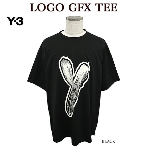 Y-3 ワイスリー HY1271 LOGO GFX TEE 半袖Tシャツ ビッグロゴ オーバーサイズ...