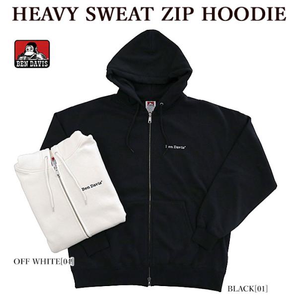 BEN DAVIS ベンデイビス 23780055 HEAVY SWEAT ZIP HOODIE ジ...