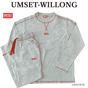 ルームウェア DIESEL ディーゼル A09636 0QGAJ UMSET-WILLONG セットアップ 長袖 メンズ レディース【並行輸入品】｜bumpstyle