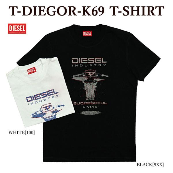 半袖Tシャツ DIESEL ディーゼル A12497 0GRAI T-DIEGOR-K69 T-SH...