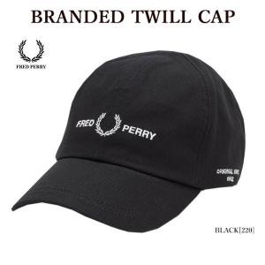 FRED PERRY フレッドペリー HW2640 BRANDED TWILL CAP  ブランドツイルキャップ ロゴ 刺繍 キャップ メンズ レディース｜bumpstyle