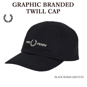 キャップ FRED PERRY フレッドペリー HW4630 GRAPHIC BRANDED TWILL CAP 帽子 メンズ レディース｜bumpstyle