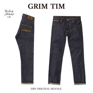 Nudie Jeans ヌーディージーンズ 113900 GRIM TIM グリムティム DRY ORIGINAL SELVAGE L30 デニム ジーンス メンズ｜bumpstyle