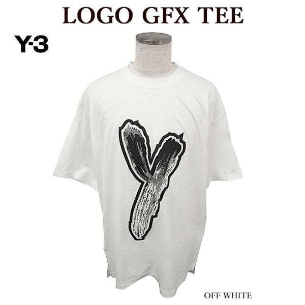 Y-3 ワイスリー HY1272 LOGO GFX TEE 半袖Tシャツ ビッグロゴ オーバーサイズ...