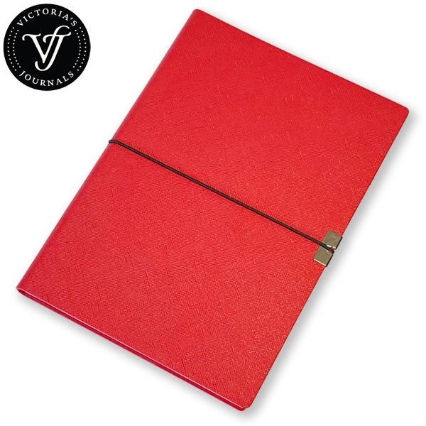 【1冊までメール便OK】 Victoria's Journals バンド付ソフトカバーノート L [...