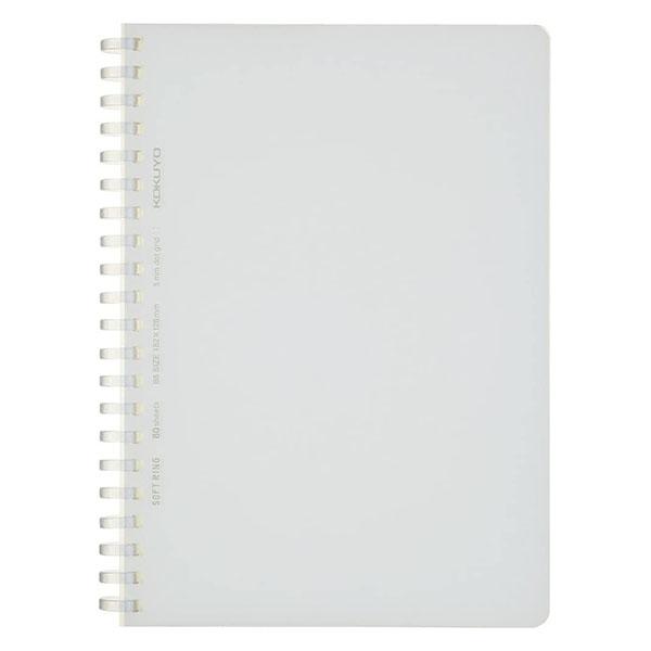 【4冊までメール便OK】コクヨ KOKUYO ソフトリングノート ＜クリア＞ 5mm方眼ドット罫 切...