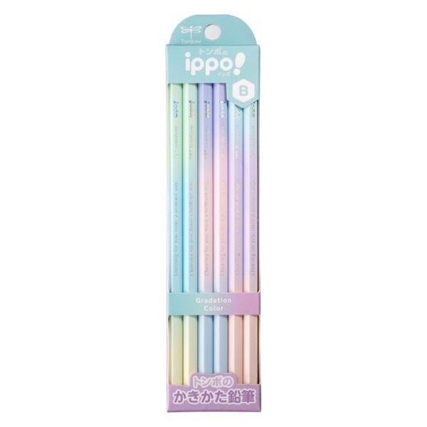 【6ダースまでメール便OK】 トンボ鉛筆  ippo! かきかたえんぴつ グラデーションカラー [ ...