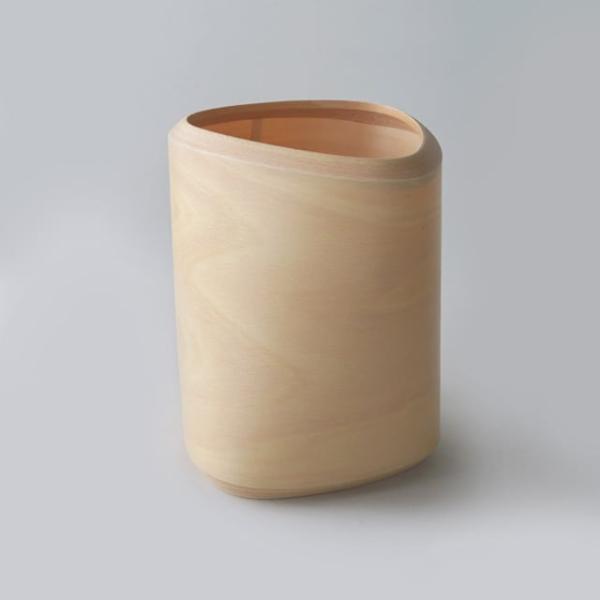 BUNACO/ブナコ ダストボックスTwist-Lサイズ/三角・四角・円柱をひねった独特フォルム（ナ...