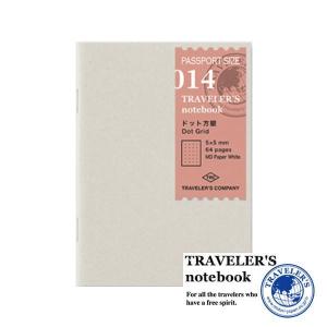 メール便対応可 midori ミドリ TRAVELER'S notebook トラベラーズノート 014 リフィル MD用紙 ドット方眼 パスポートサイズ 14405006
