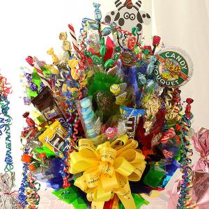キャンディーブーケ スイーツ・アレンジ「Happyポップコーン！ラージ」 送料無料 誕生日 プレゼント ギフト 花 お花 女性 お祝い
