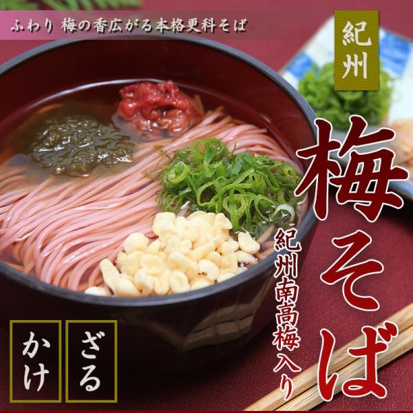 紀州南高梅肉入 紀州 梅そば 300g（3人前）（全国送料無料）★2箱ご購入でめんつゆ6食分プレゼン...
