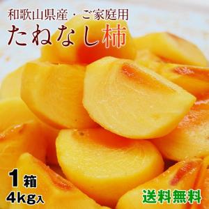 2025年 ご予約受付中 内祝い ギフト 和歌山のたねなし柿 約4kg 送料無料 ※一部地域除く　(fy4)