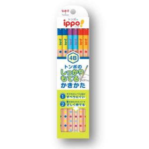 TOMBOW トンボ鉛筆 ippo!・かきかたえんぴつしっかり持てる六角軸014B (4B)