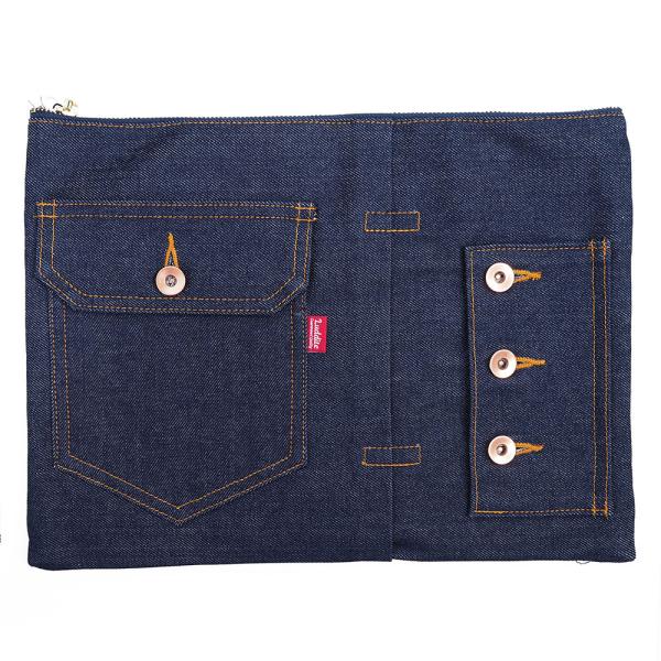 LUDDITE ラダイト デニム バッグインバッグA4 (DE 無地)