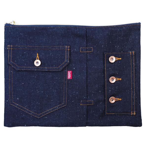 LUDDITE ラダイト デニム バッグインバッグA4 (NDE ネップデニム)