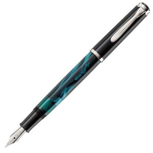 PELIKAN ペリカン M205 ペトロールマーブル万年筆 (EF 極細)