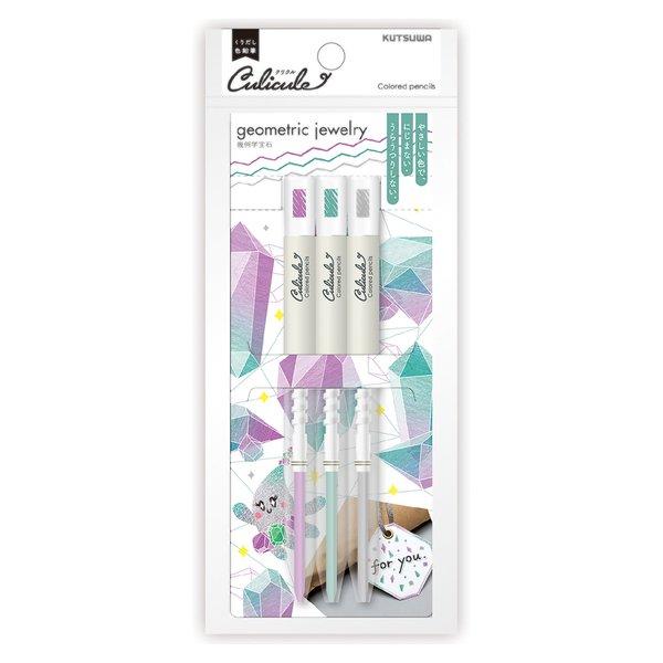 kutsuwa クツワ くりだし色鉛筆クリクル (幾何学)