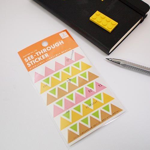 HIGHTIDE/ハイタイド シースルーステッカー/三角(C)