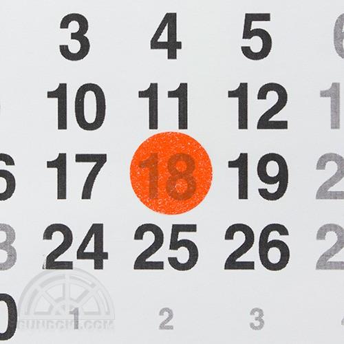 STALOGY 006 マスキング丸シール(Φ20mm ジューシーオレンジ)