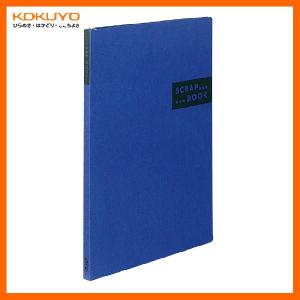 【B4サイズ】KOKUYO／スクラップブックS　ラ-414B　青 　スパイラルとじ　固定式　中紙枚数40枚　コクヨ｜bungle